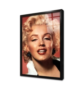 Marilyn Monroe Çerçeveli Cam Tablo