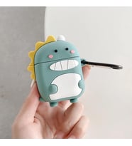 Huawei FreeBuds 5 için Kılıf Cartoon Figürlü Silikon Crtn-Fgr-Ct-Dnzr-Ysl [FreeBuds 5 ile Uyumlu Kılıf - Açık Yeşil]