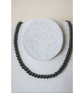 6 MM HEMATİT DOĞALTAŞ KOLYE