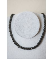 6 MM HEMATİT DOĞALTAŞ KOLYE