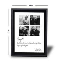 Sevgililer Günü Kolaj Çerçeve  Siyah 15x21