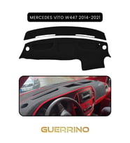 MERCEDES VİANO W447 2014+TORPİDO KORUMA HALISI SİYAH KENAR