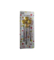 4'lü Pasta Mum Gold Kalp