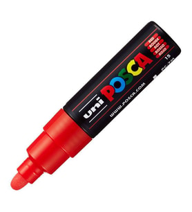 Uni Posca PC-7M Boyama Markörü 4.5-5.5 mm Kırmızı 