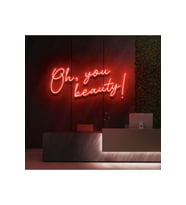 Oh,You Beauty! Yazılı Neon Tabela