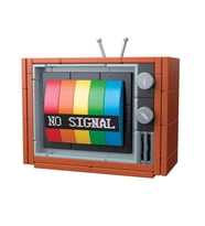 Oyuncak Lego Renkli Televizyon Yapım Seti BLX 1988 Nostaljik Tasarım, Eğitici Yap-Boz Oyuncağı