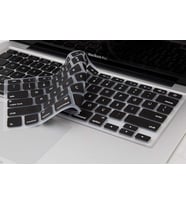 Apple Macbook 13.3' New Pro  A1708 Uyumlu Zore Klavye Koruyucu Silikon Ped (Siyah)