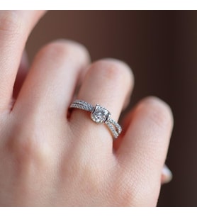 U Montür 925 Ayar Sky Diamond Gümüş Yüzük
