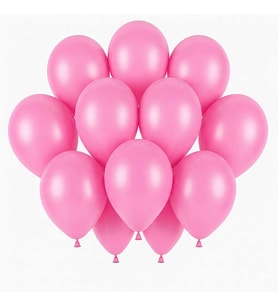Pembe Renk Lateks Pastel Balon (30 cm) - 12 Adet
