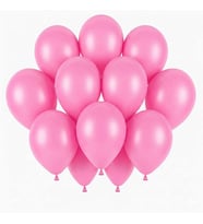 Pembe Renk Lateks Pastel Balon (30 cm) - 12 Adet