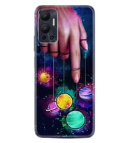 Infınix Hot 12 Kılıf Silikon Desen Özel Seri Finger planet 1740