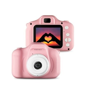 Çocuk Mavi Mini 1080p Hd Kamera Için Dijital Fotoğraf Makinesi (Pembe)