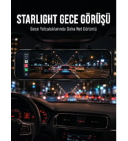 Araç İçi Multimedya Ekranı Çift Kameralı Ayna Carplay