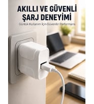 Pratik ve Kompakt Tasarımlı 12W USB Telefon Şarj Adaptörü