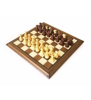 Helena Wood Art Masif Ceviz Sedefli  Dama Takımı 40 cm Kahve-50mm