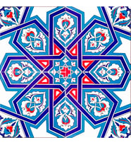 Armada Çini 20x20 Cm Ac 72 Selçuk Yıldızı Geometrik Çini Karo