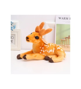 Sevimli Ren Geyiği Peluş 30 Cm - Uyku Ve Oyun Arkadaşı Peluş Oyuncak (Çok Renkli)