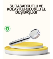 Su Basıncını Artıran Sızdırmaz Duş Başlığı