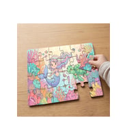 Deniz Kızı ve Sualtı Dünyası Tasarımlı 24 Parça Ahşap Çocuk Puzzle