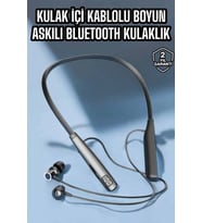 Boyun Askılı Bluetooth Kulaklık Uzun Şarj Süreli Dijital Göstergeli Kablolu