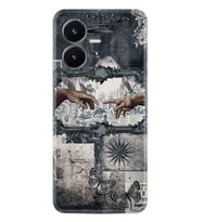 Vivo Y22s Kılıf Hayat Serisi Desenli Kesişen Eller-ürün Kodu 2011