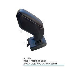 Peugeot 2008 Uyumlu Araca Özel Kol Dayama Siyah 2020+ Parça
