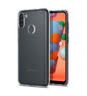 Spigen Galaxy M11 / Galaxy A11 ile Uyumlu Kılıf Liquid Crystal 4 Tarafı Tam Koruma Crystal Clear