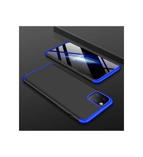 Apple iPhone 11 Pro Max Uyumlu Kılıf Zore Ays Kapak (Siyah-Mavi)