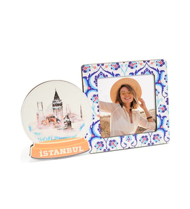storebaskı Kişiye Özel İstanbul Temalı Ahşap Pola Fotoğraf Çerçevesi – 9x10 cm