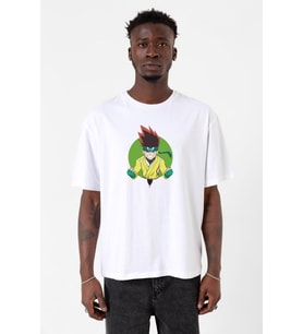 Beyblade Arman Kusaba Beyaz Erkek Oversize Tshirt