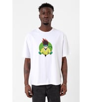 Beyblade Arman Kusaba Beyaz Erkek Oversize Tshirt