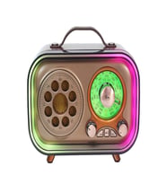 M-1315BT Bluetooth Subwoofer'lı Retro Radyo Şarjlı 3 Band FM/AM/SW Vintage Hoparlör USB TF Destekli