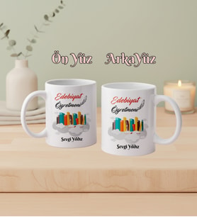 Kişiye Özel Edebiyat Öğretmeni Kupa Bardak