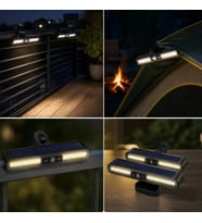 2'li Mandallı LED Solar Lamba - 36 LED - Hareket Sensörlü - 3 Modlu