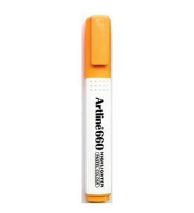 ARTLINE EK- 660 KESİK UÇ 1.0-4.0mm  HIGHLIGHTER FOSFORLU KALEM PASTEL ORANGE