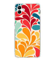PrintiFy Samsung Galaxy A04 Uyumlu Retro Color 5 Baskılı Şeffaf Köşe Korumalı Antişok Kılıf