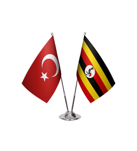 Uganda İkili Masa Bayrağı