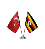 Uganda İkili Masa Bayrağı