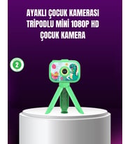 1080p Hd Çocuk Vlog Kamerası – Tripod Ve Eğitici Oyunlarl