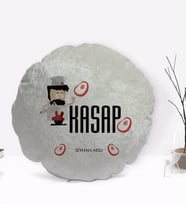 BK Gift Kişiye Özel İsimli Kasap Tasarımlı Dekoratif Kırlent Yastık-1