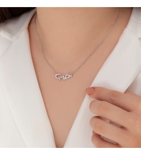 Gümüş Habibi Kolye 925 Ayar (Karışık)