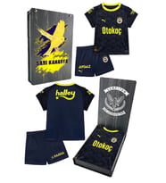 Fenerbahçe Orijinal Lisanslı 23/24 Lacivert Mini Forma Set Hediyelik Ahşap Kutulu