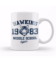 Hawkins Middle School Stranger Things Kupa Bardak Porselen
