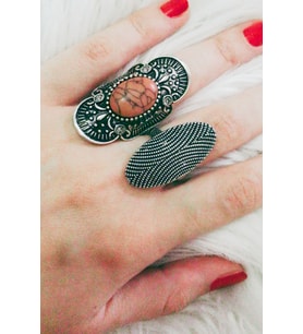 rose moda kadın 2-li yüzük çelik pazlanmaz gümüş renk