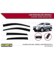 Hyundai ix35 Kromlu Cam Rüzgarlığı Niken 2010+ Sonrası (Beyaz)