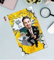 Kişiye Özel 240 Parça Finansçı Temalı Karikatürlü Puzzle