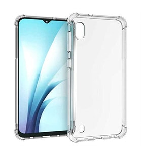 Coverzone Galaxy A10 ile uyumlu K?l?f Z-Nitro Anti Shock Silikon Kapak Kamera Korumal? Anti?ok Airbag K�?e Korumal? Silikon ?effaf K?l?f