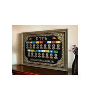 Büyük Türk Liderleri Desenli Tablo 60x80 cm