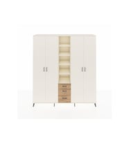 Hyperion Dolap 17 Raflı 3 Çekmeceli 4 Kapaklı 220x44x243 Aytaşı-Aytaşı/Çam