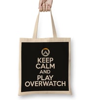 Keep Calm And Play Overwatch Bez Çanta Uzun Saplı